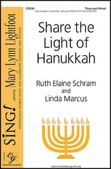 Share the Light of Hanukkah Three-Part Mixed choral sheet music cover